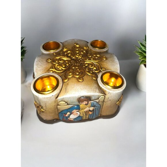 Hobby Lobby Manger Scene 4 Candle Holder - Picture 6 of 8